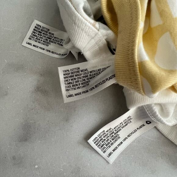 3x Cloud Island short sleeve onesies animal critter alphabet letters yellow geo - Picture 5 of 5